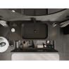 Mexen Orio 120 cm Bathroom Cabinet Under Sink, 1 Drawer, Black Matte - 91A10-12047-1-BF71