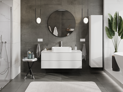 Mexen Orio armoire de salle de bains sous lavabo 120 cm, 2 tiroirs, blanc brillant - 91A10-12047-2-BFF00