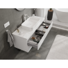 Mexen Orio mueble de baño bajo lavabo 120 cm, 2 cajones, blanco brillante - 91A10-12047-2-BFF00