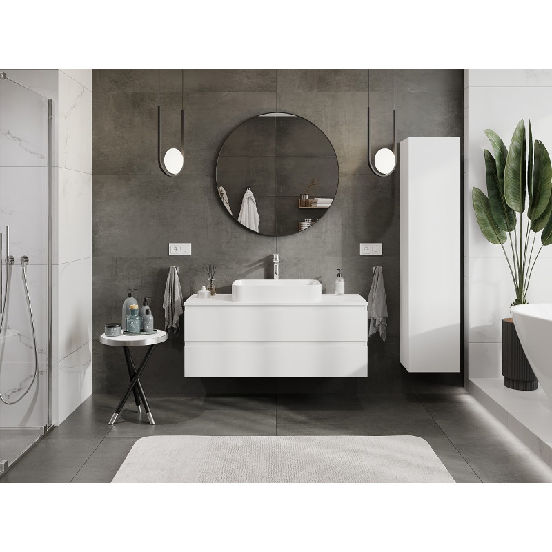 Mexen Orio Bathroom Cabinet Under Sink 120 cm, 2 Drawers, White Matte - 91A10-12047-2-BFF01