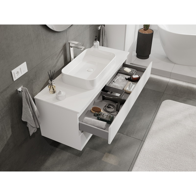 Mexen Orio Bathroom Cabinet Under Sink 120 cm, 2 Drawers, White Matte - 91A10-12047-2-BFF01