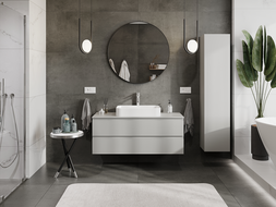 Mexen Orio meuble de salle de bain sous lavabo 120 cm, 2 tiroirs, gris mat - 91A10-12047-2-BFF62