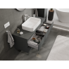 Mexen Orio bathroom cabinet under sink 120 cm, 2 drawers, matte graphite - 91A10-12047-2-BFF66