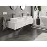 Mexen Orio bathroom cabinet for under-basin 140 cm, 1 drawer, white gloss - 91A10-14023-1-BF00