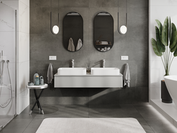 Mexen Orio Badezimmer-Unterschrank 140 cm, 1 Schublade, Grau Matt - 91A10-14023-1-BF62