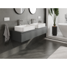 Mexen Orio bathroom cabinet under sink 140 cm, 1 drawer, matte graphite - 91A10-14023-1-BF66