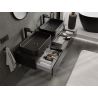 Mexen Orio mobile bagno sottolavabo 140 cm, 1 cassetto, nero lucido - 91A10-14023-1-BF70