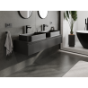 Mexen Orio 140 cm bathroom vanity unit, 1 drawer, black matte - 91A10-14023-1-BF71