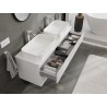 Mexen Orio mobile bagno sottolavabo 140 cm, 2 cassetti, bianco lucido - 91A10-14047-2-BFF00