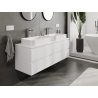 Mexen Orio gabinete de baño bajo lavabo 140 cm, 2 cajones, blanco mate - 91A10-14047-2-BFF01