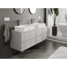 Mexen Orio 140 cm Under-Sink Bathroom Cabinet, 2 Drawers, Matte Grey - 91A10-14047-2-BFF62
