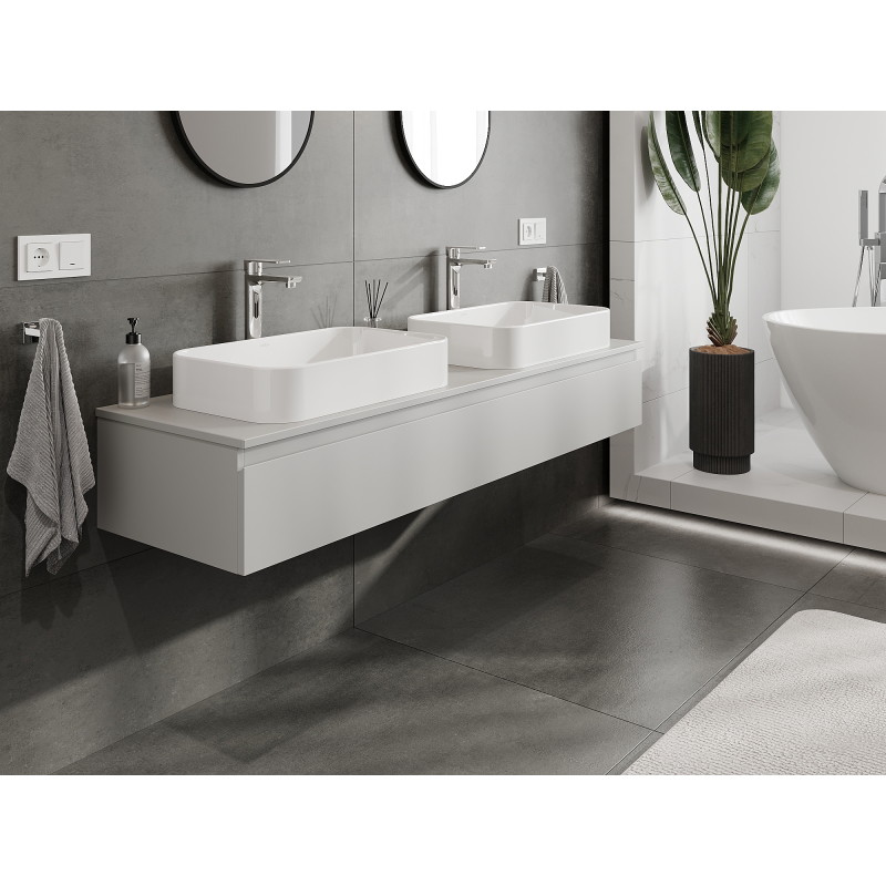 Mexen Orio vannitoa kapp valamu alla 160 cm, 1 sahtel, hall matt - 91A10-16023-1-BF62