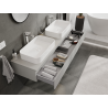 Mexen Orio bathroom cabinet for washbasin 160 cm, 1 drawer, grey matte - 91A10-16023-1-BF62