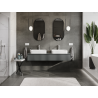 Mexen Orio bathroom cabinet for under sink 160 cm, 1 drawer, matte graphite - 91A10-16023-1-BF66