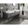 Mexen Orio bathroom cabinet for under sink 160 cm, 1 drawer, matte graphite - 91A10-16023-1-BF66