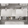 Mexen Orio mobiletto da bagno sotto lavabo 160 cm, 2 cassetti, bianco lucido - 91A10-16047-2-BFF00