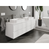 Mexen Orio armario de baño bajo lavabo 160 cm, 2 cajones, blanco mate - 91A10-16047-2-BFF01