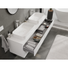 Mexen Orio bathroom vanity unit 160 cm, 2 drawers, white matte - 91A10-16047-2-BFF01