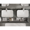 Mexen Orio 160 cm bathroom cabinet, 2 drawers, matte graphite - 91A10-16047-2-BFF66