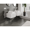 Mexen Rivel bathroom cabinet under-sink 50 cm, 1 drawer, grooved, matte white- 91A20-05023-1-BF01