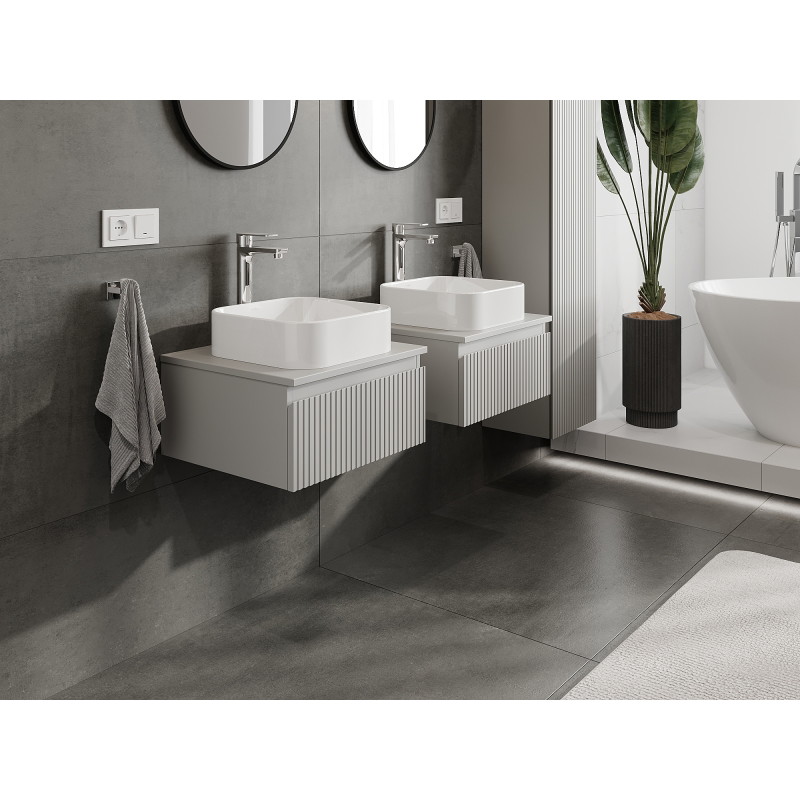 Mexen Rivel vannitoakapp valamu alla 50 cm, 1 sahtel, soonik , hall matt - 91A20-05023-1-BF62