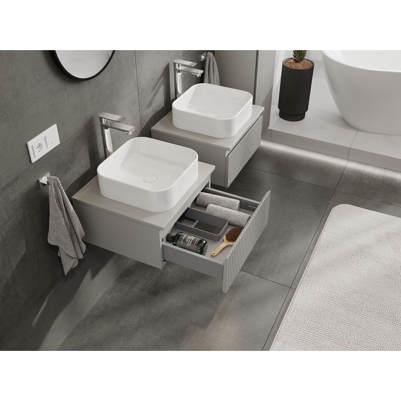 Mexen Rivel vannitoakapp valamu alla 50 cm, 1 sahtel, soonik , hall matt - 91A20-05023-1-BF62