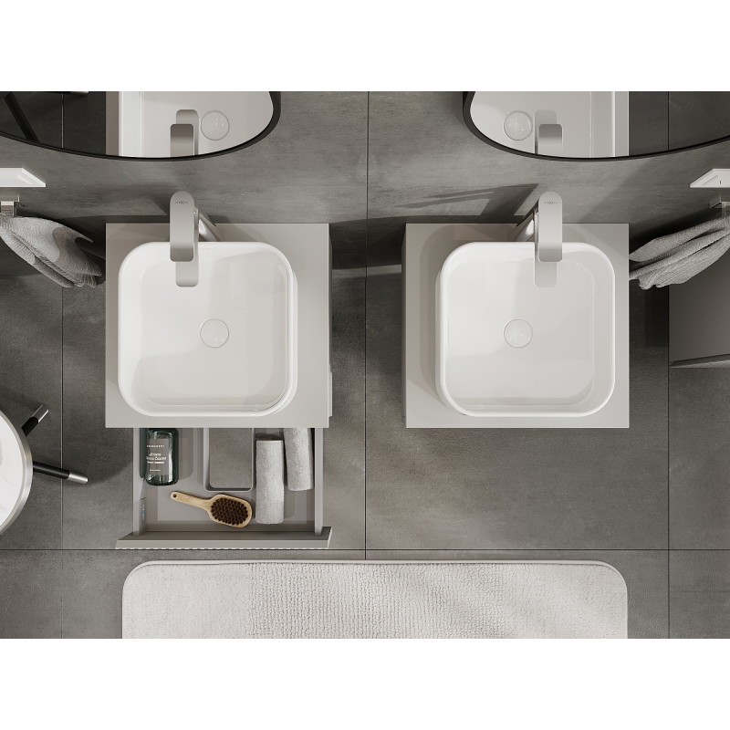 Mexen Rivel vannitoakapp valamu alla 50 cm, 1 sahtel, soonik , hall matt - 91A20-05023-1-BF62