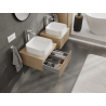 Mexen Rivel mueble de baño para lavabo 50 cm, 1 cajón, ranurado, roble - 91A20-05023-1-BF81