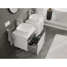 Mexen Rivel meuble de salle de bains sous lavabo 50 cm, 1 tiroir, rainuré, blanc mat - 91A20-05047-1-BF01