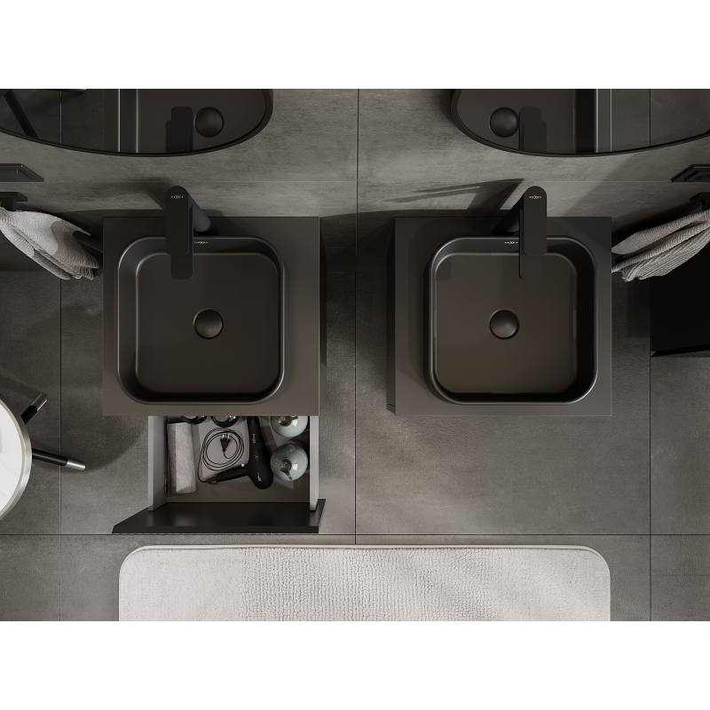 Mexen Rivel ντουλάπι μπάνιου κάτω από τον νιπτήρα 50 εκ., 1 συρτάρι, αχυρωτό,