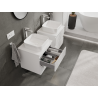 Mexen Rivel bathroom cabinet under sink 50 cm, 2 drawers, grooved, white matt - 91A20-05047-2-BFF01