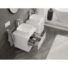 Mexen Rivel meuble de salle de bain sous-vasque 50 cm, 2 tiroirs, rainuré, blanc mat - 91A20-05047-2-BFF01
