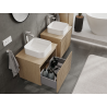 Mexen Rivel vannitoakapp, kraanikausi all 60 cm, 1 sahtel, sooniline, tamm - 91A20-06047-1-BF81