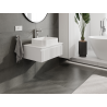 Mexen Rivel bathroom cabinet for under sink 70 cm, 1 drawer, grooved, white matte - 91A20-07023-1-BF01