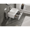 Mexen Rivel bathroom cabinet for under sink 70 cm, 1 drawer, grooved, white matte - 91A20-07023-1-BF01