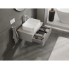 Mexen Rivel meuble de salle de bain sous lavabo 70 cm, 1 tiroir, rainuré, gris mat - 91A20-07023-1-BF62