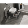 Mexen Rivel armario de baño bajo lavabo 70 cm, 1 cajón, ranurado, grafito mate - 91A20-07023-1-BF66