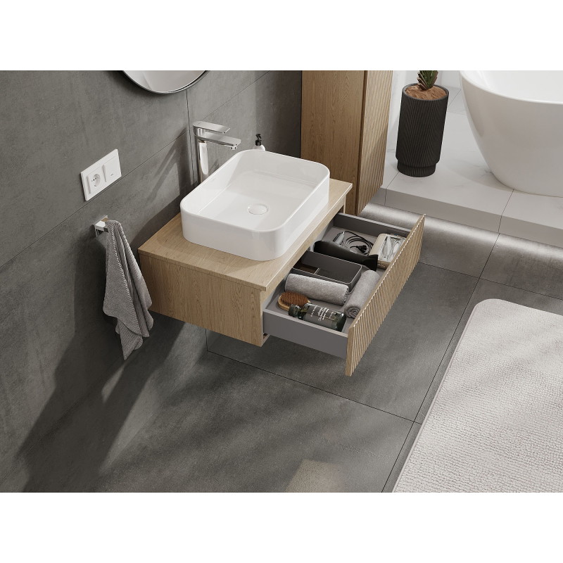 Mexen Rivel vannitoakapp valamu alla 70 cm, 1 sahtel, sooneline, tamm - 91A20-07023-1-BF81
