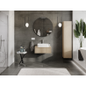 Mexen Rivel bathroom cabinet 70 cm, 1 drawer, ribbed, oak - 91A20-07023-1-BF81