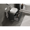 Mexen Rivel mueble de baño para lavabo 70 cm, 1 cajón, acanalado, grafito mate - 91A20-07047-1-BF66