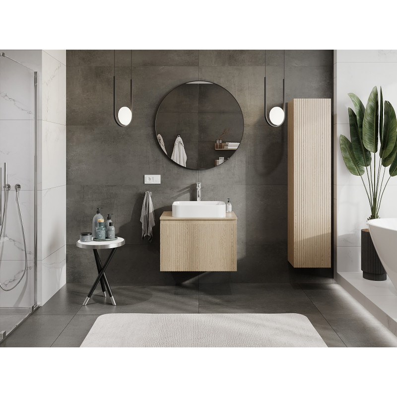 Mexen Rivel vannitoakapp valamu all 70 cm, 1 sahtel, sooneline, tamm - 91A20-07047-1-BF81