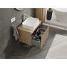 Mexen Rivel mueble de baño bajo lavabo 70 cm, 1 cajón, acanalado, roble - 91A20-07047-1-BF81