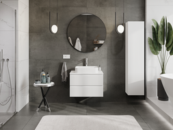 Mexen Rivel meuble de salle de bain sous lavabo 70 cm, 2 tiroirs, rainuré, blanc mat - 91A20-07047-2-BFF01