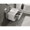 Mexen Rivel meuble de salle de bain sous lavabo 70 cm, 2 tiroirs, rainuré, blanc mat - 91A20-07047-2-BFF01