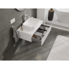 Mexen Rivel mueble de baño bajo lavabo 80 cm, 1 cajón, acanalado, blanco mate - 91A20-08023-1-BF01