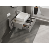 Mexen Rivel meuble de salle de bain sous-vasque 80 cm, 1 tiroir, rainuré, gris mat - 91A20-08023-1-BF62