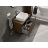 Mexen Rivel armario de baño bajo lavabo de 80 cm, 1 cajón, ranurado, nogal - 91A20-08047-1-BF86