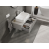 Mexen Rivel Badezimmerschrank für Waschbecken 90 cm, 1 Schublade, gerillt, grau matt - 91A20-09023-1-BF62