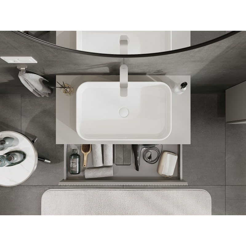 Mexen Rivel vannitoa kapp valamu alla 90 cm, 1 saht, sooniline, hall matt - 91A20-09023-1-BF62