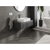 Mexen Rivel bathroom cabinet for under sink 90 cm, 1 drawer, fluted, matte graphite - 91A20-09023-1-BF66